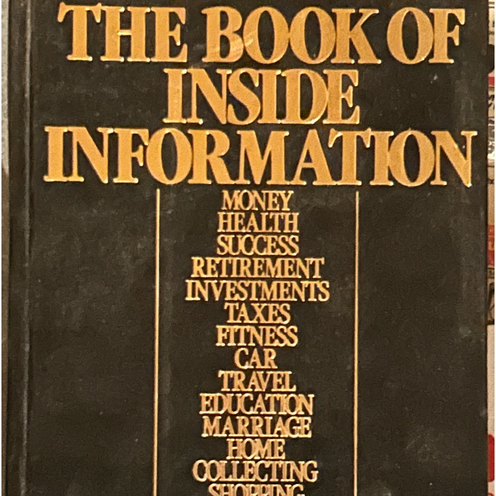 The Book Of Inside Information Vintage Book 1987 Bottom Line Personal